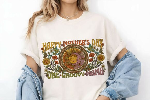 70s Retro Hippie Mother s Day Sublimation