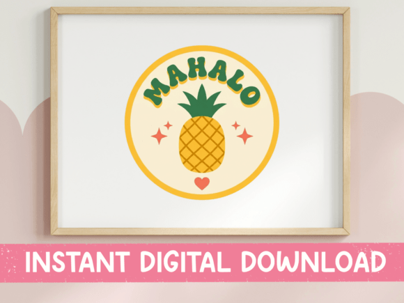 Mahalo Pineapple Hawaii Badge SVG Embroidery Review