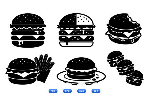 Retro Burger Icon Clipart Review