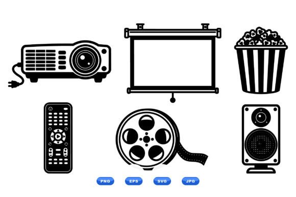 Retro Cinema Icon Clipart Review