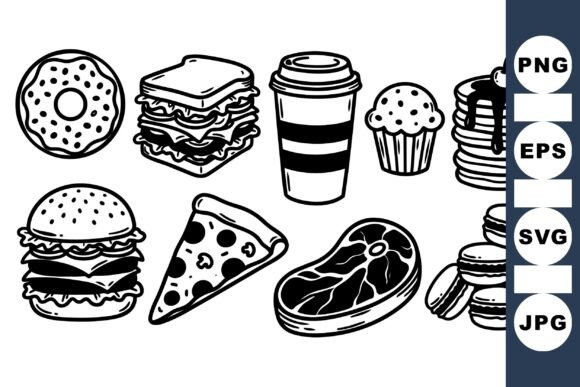 Retro Fast Food Doodle Set Review