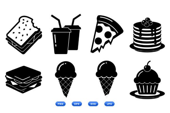 Retro Food Icon Clipart Review