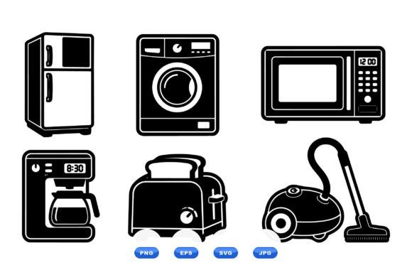 Retro Home Appliance Clipart Review