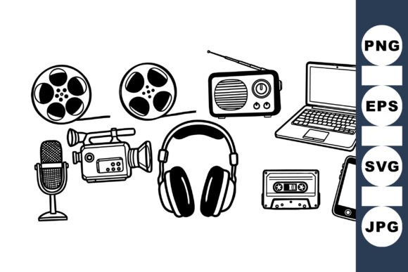 Retro Media Tech Clipart Review