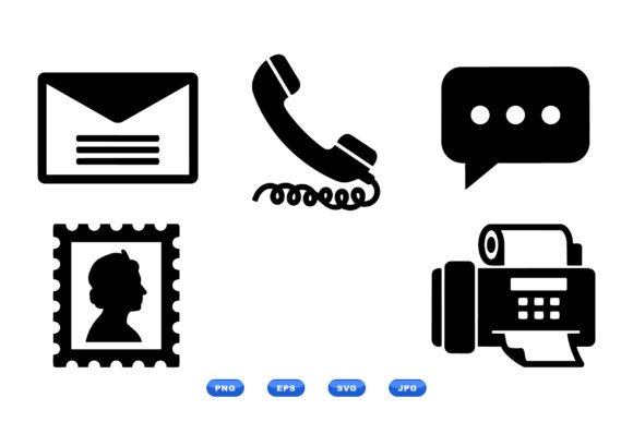 Retro Office Communication Icons Review