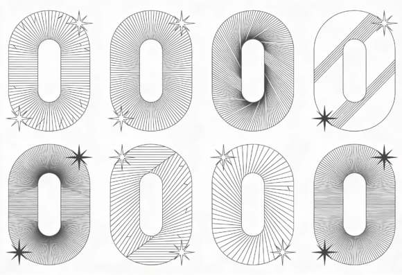 Retro Oval Shapes with Starbursts: An Embroidery Review