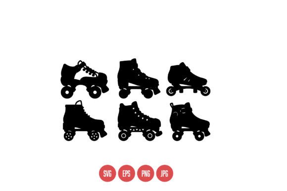 Retro Roller Skate Silhouettes Review