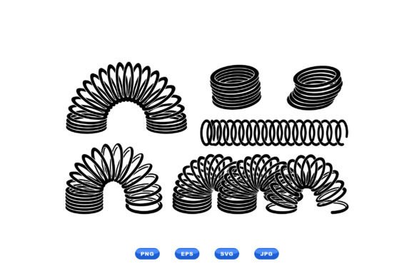 Retro Slinky Toy Clipart Review