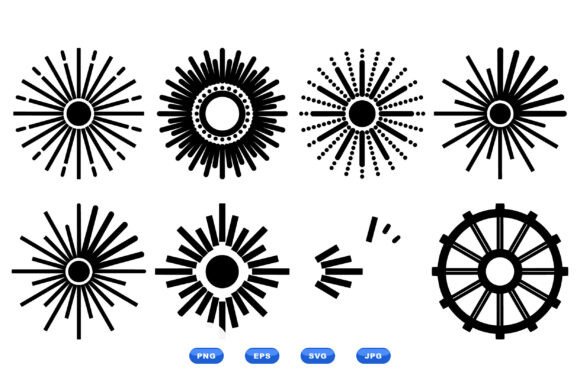Retro Sunburst Design Elements: A Designer’s Stitch Test
